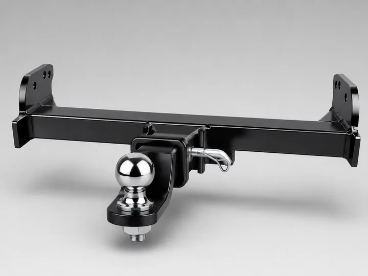 Trailer receiver hitch with ball mount