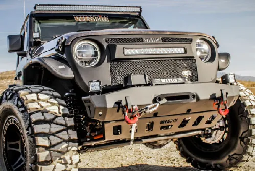 Lifted Jeep with custom accessories, Xclusive Autosound, Belleville IL