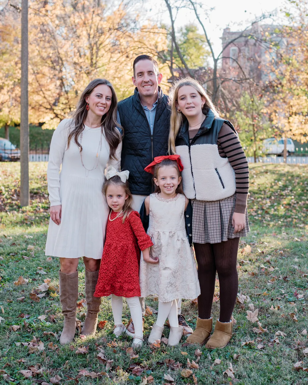 Joseph Oetjen, owner of Xclusive Autosound & Security, with his family in Belleville, IL